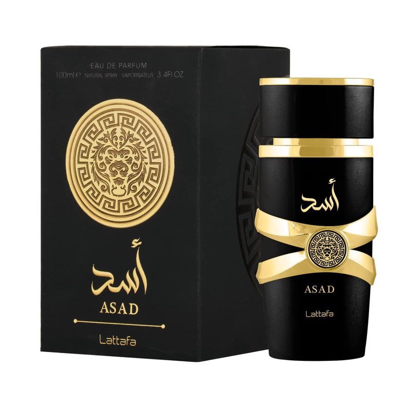 Lattafa Asad Eau de Parfum Spray for Men 3.4 Oz (100ml) Deodorant Gift ferrersa
