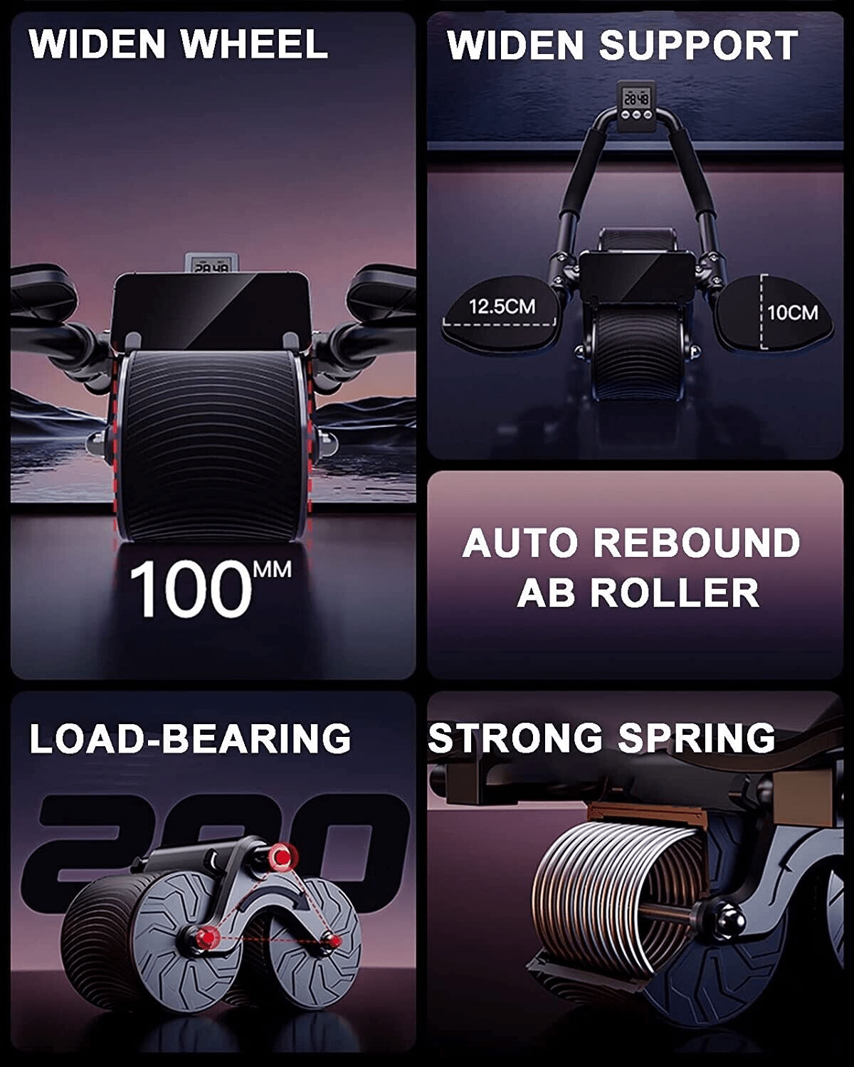 Abdominal core muscle training equipment of abdominal wheel ferrersa