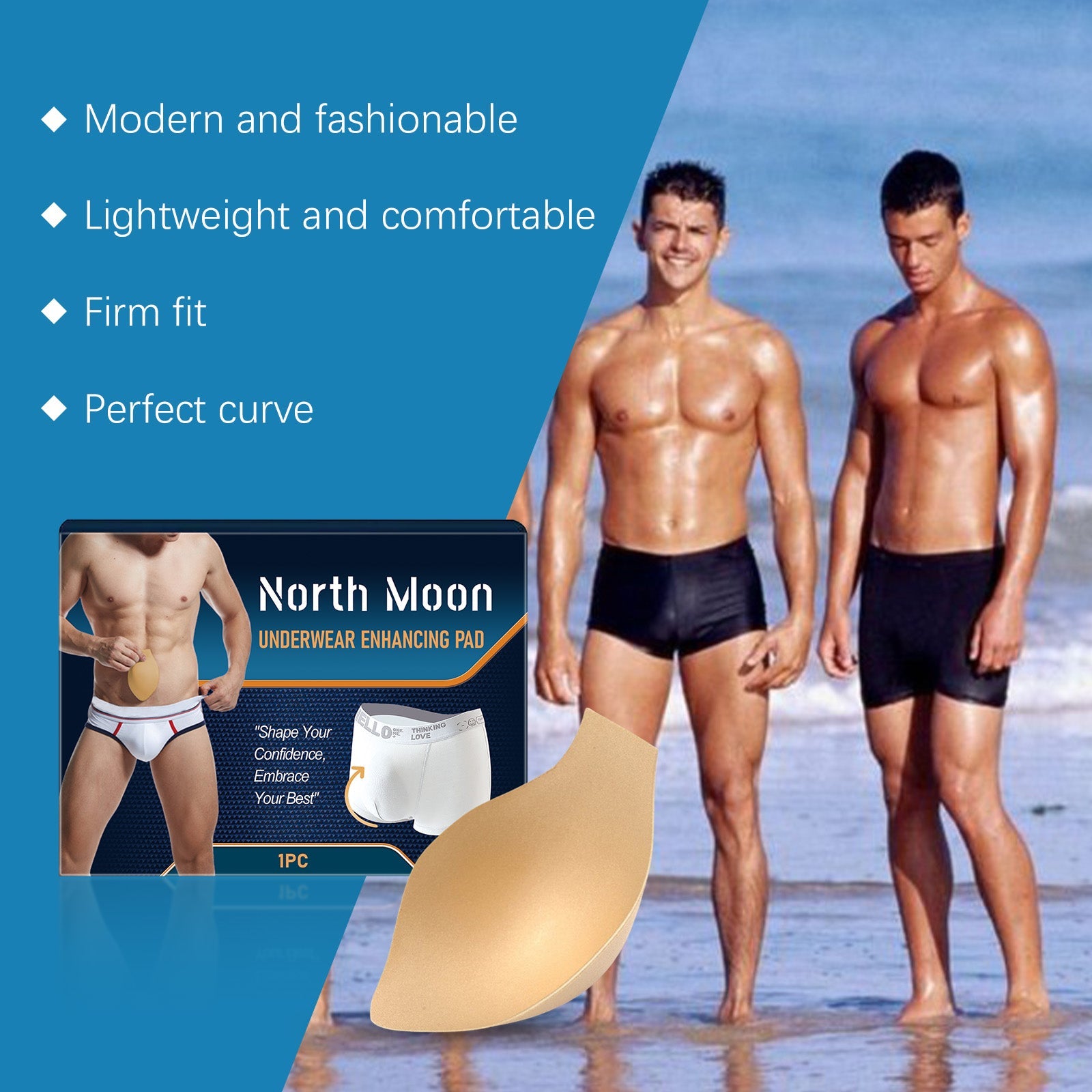 North Moon Men's Body Care Mat Men's Body Care Mat Breathable Anti-Wear Comfortable Material eprolo