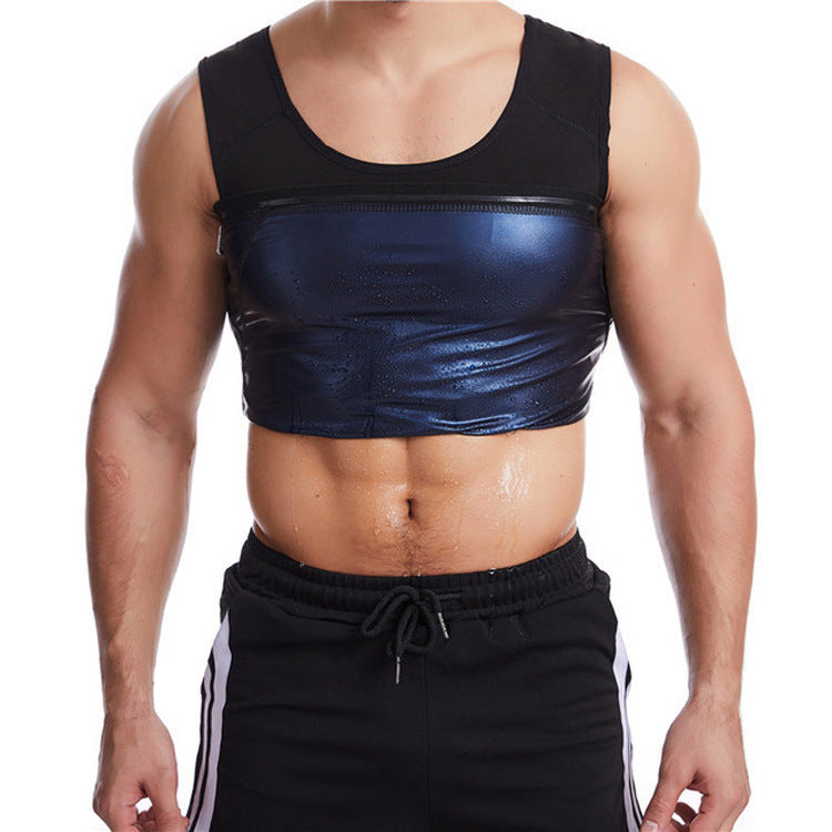 Men's And Women's Corset Violent Sweat Suit Belly Fitness Vest ferrersa