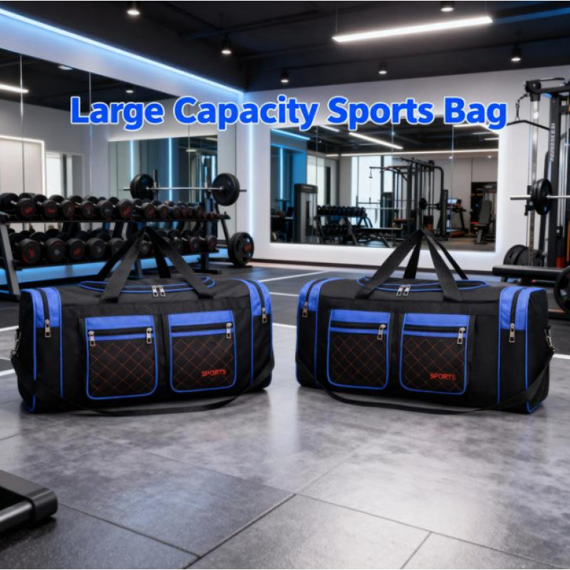[Durable Nylon Duffel Bag] Large Capacity Heavy-Duty Nylon Duffel Bag for Men & Women - & Checkered Sporty Travel Tote with Adjustable Shoulder Strap, Multiple Compartments & Zipper Closure, Spacious Gym, Weekend, Business, S ferrersa