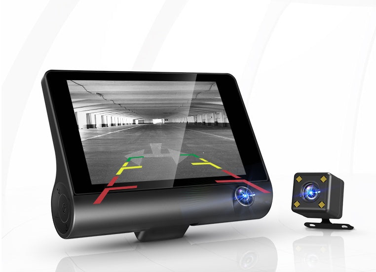 1080P High-definition Three-record Driving Recorder DC-Powered by People