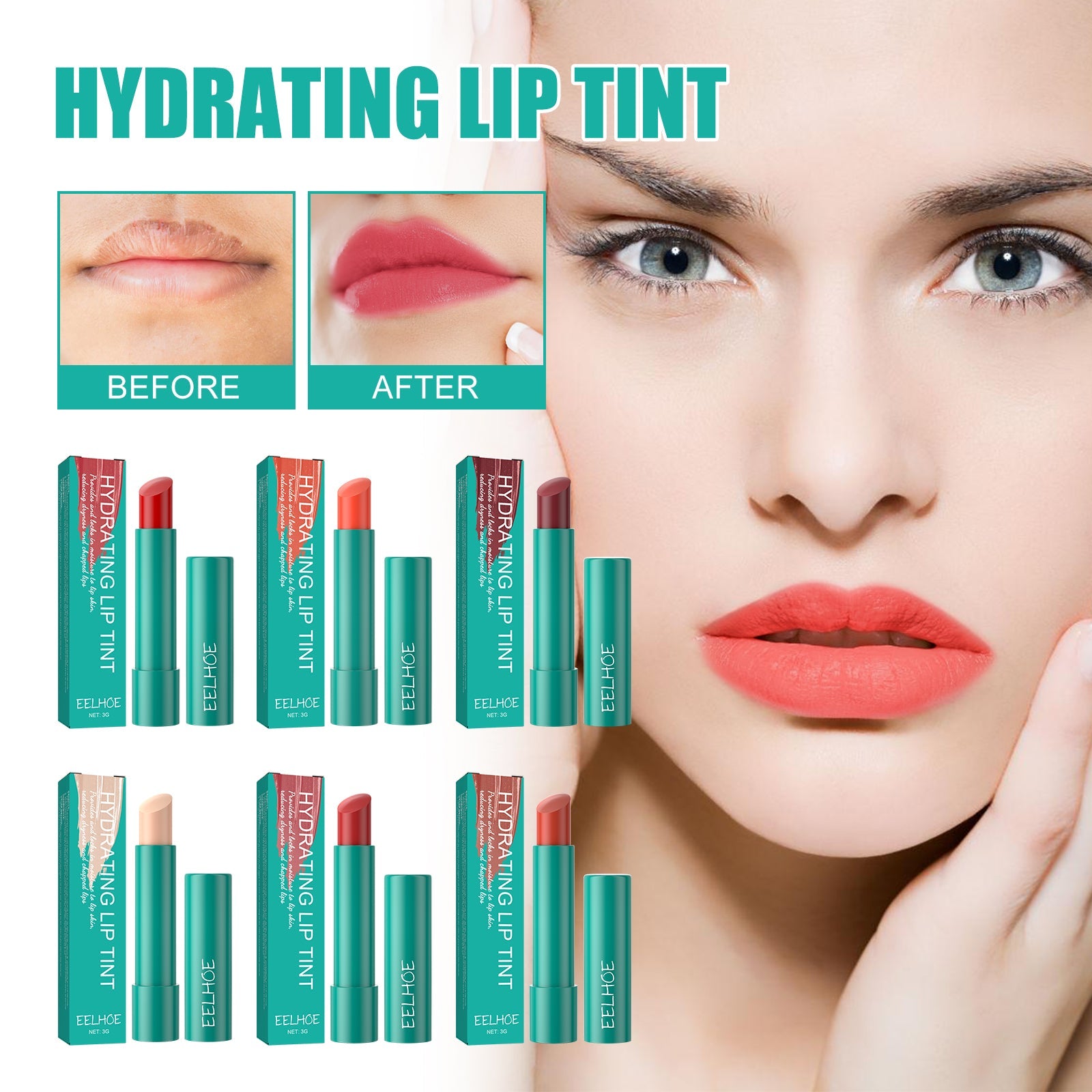 Moisturizing Lip Gloss, Reduce Lip Lines, Dry, Cracked, Dead Skin, Moisturizing, Plump, Plump, Toot Lip Gloss eprolo
