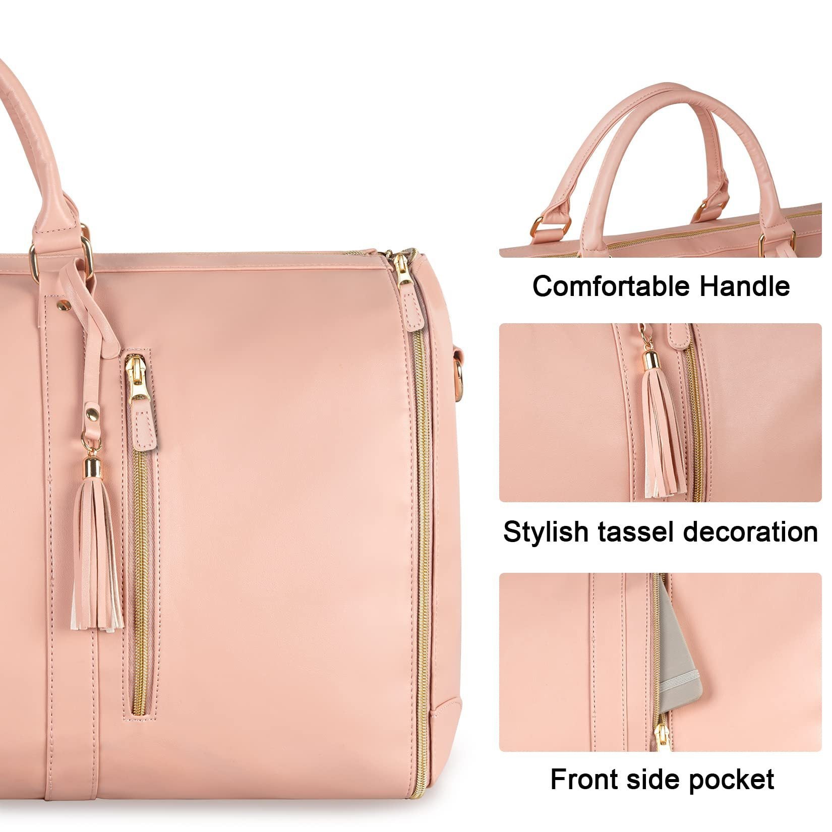 Large Capacity Travel Duffle Bag Women's Handbag Folding Suit Bag Waterproof Clothes Totes ferrersa