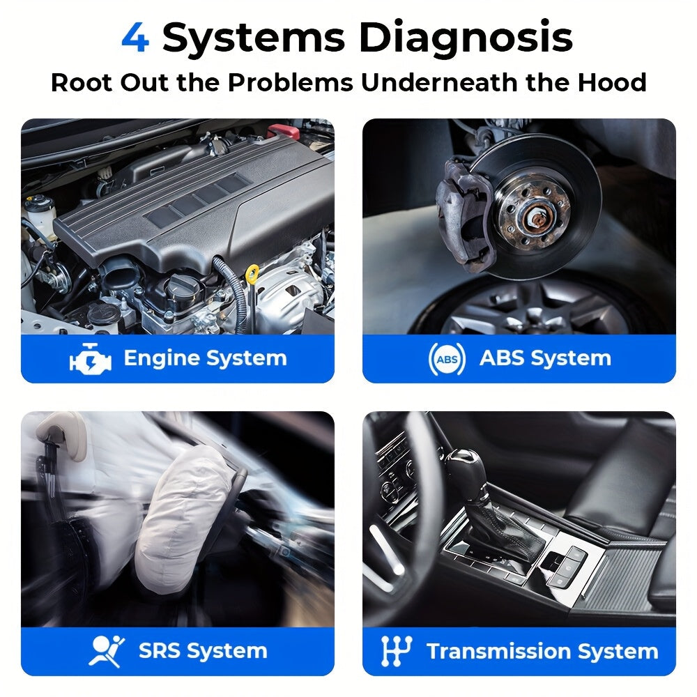 TOPDON AD600 OBD2 Scanner ABS SRS Transmission Engine Diagnostic Tool for Car ferrersa