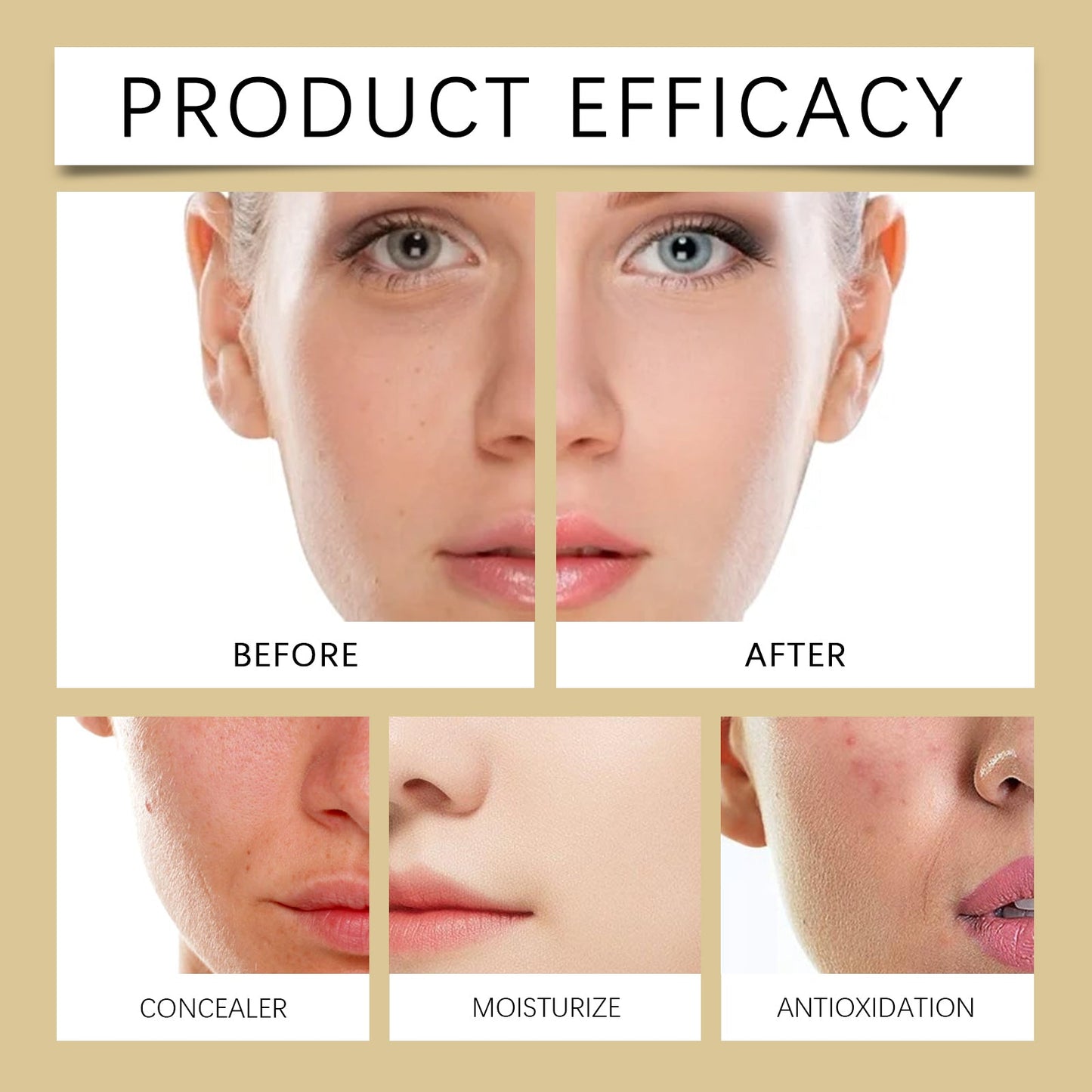 West&Month Plain Face Cream, Brightening Skin And Toning Natural Concealer Beauty eprolo