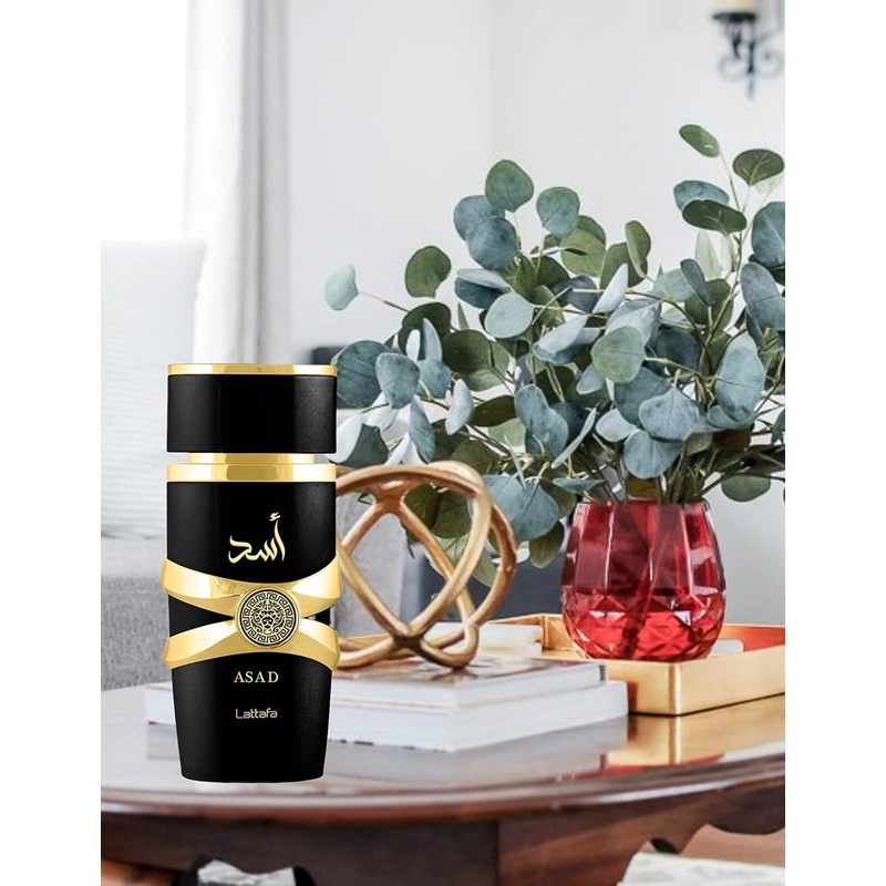 Lattafa Asad Eau de Parfum Spray for Men 3.4 Oz (100ml) Deodorant Gift ferrersa