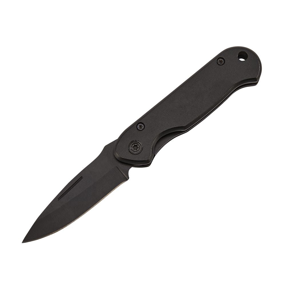 All Black Locking Pocket Knife 3.5" L Closed Creativegiftsdirect