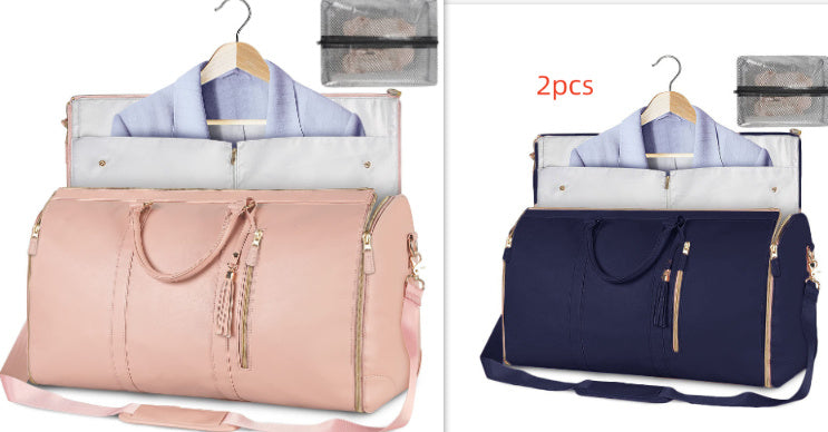 Large Capacity Travel Duffle Bag Women's Handbag Folding Suit Bag Waterproof Clothes Totes ferrersa