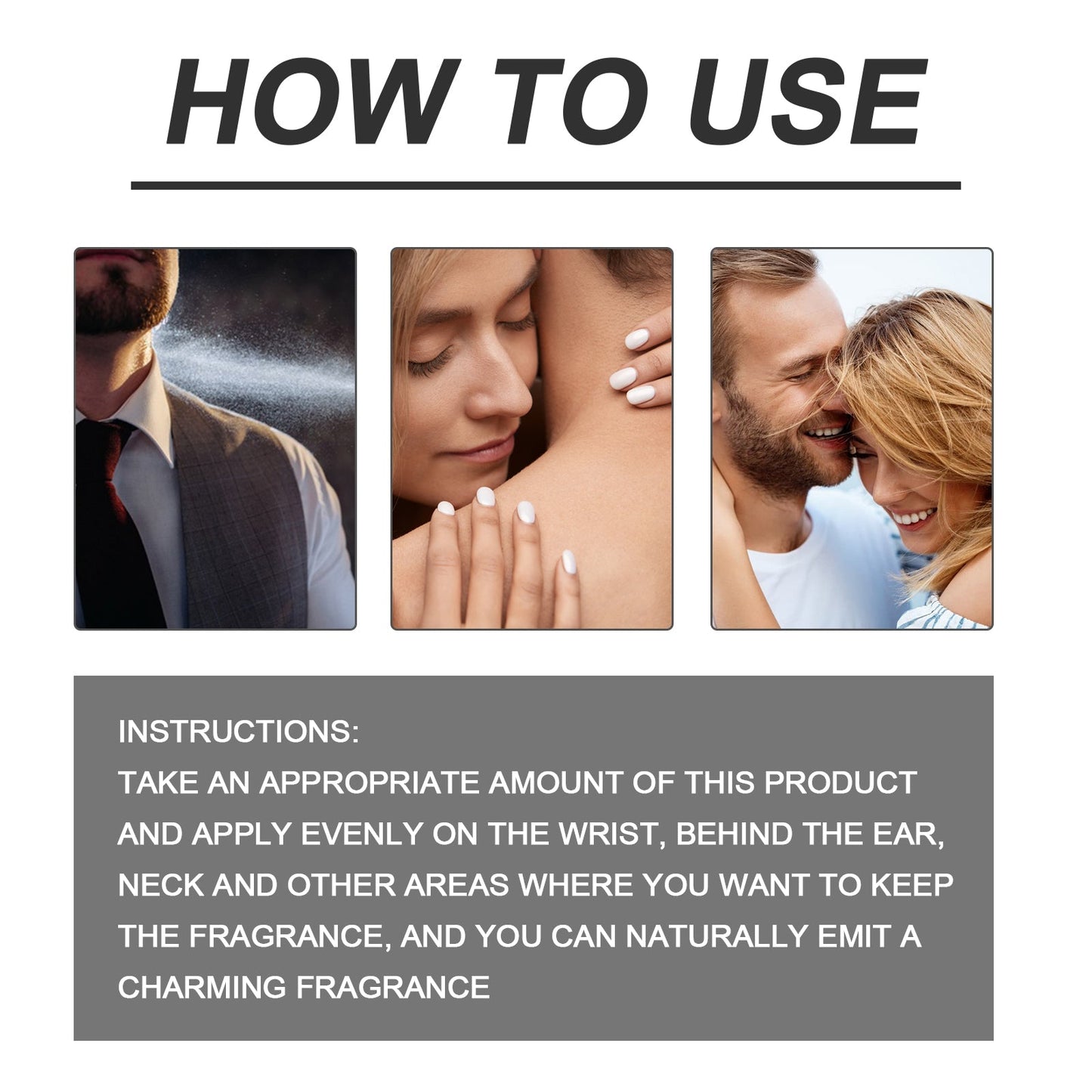Opposite Sex Attraction Perfume, Natural Fresh Lasting Fragrance Release Charm Couple Dating Atmosphere Perfume eprolo
