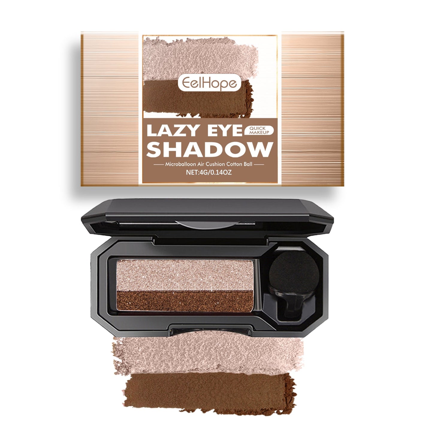 Lazy Eye Shadow, Natural Development Pearlescent Matte Beginner Daily Makeup Glitter Eyeshadow eprolo