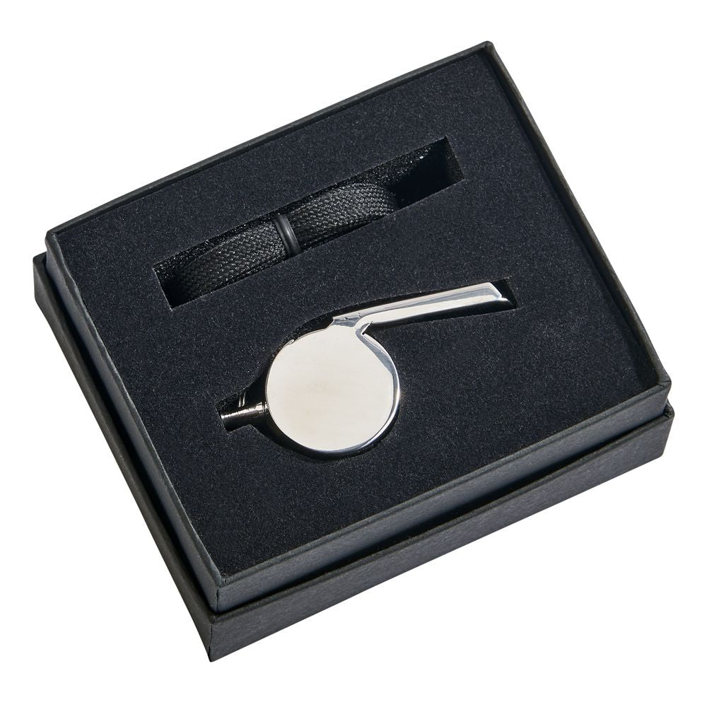Stainless Steel Coach's Whistle with Lanyard Creativegiftsdirect