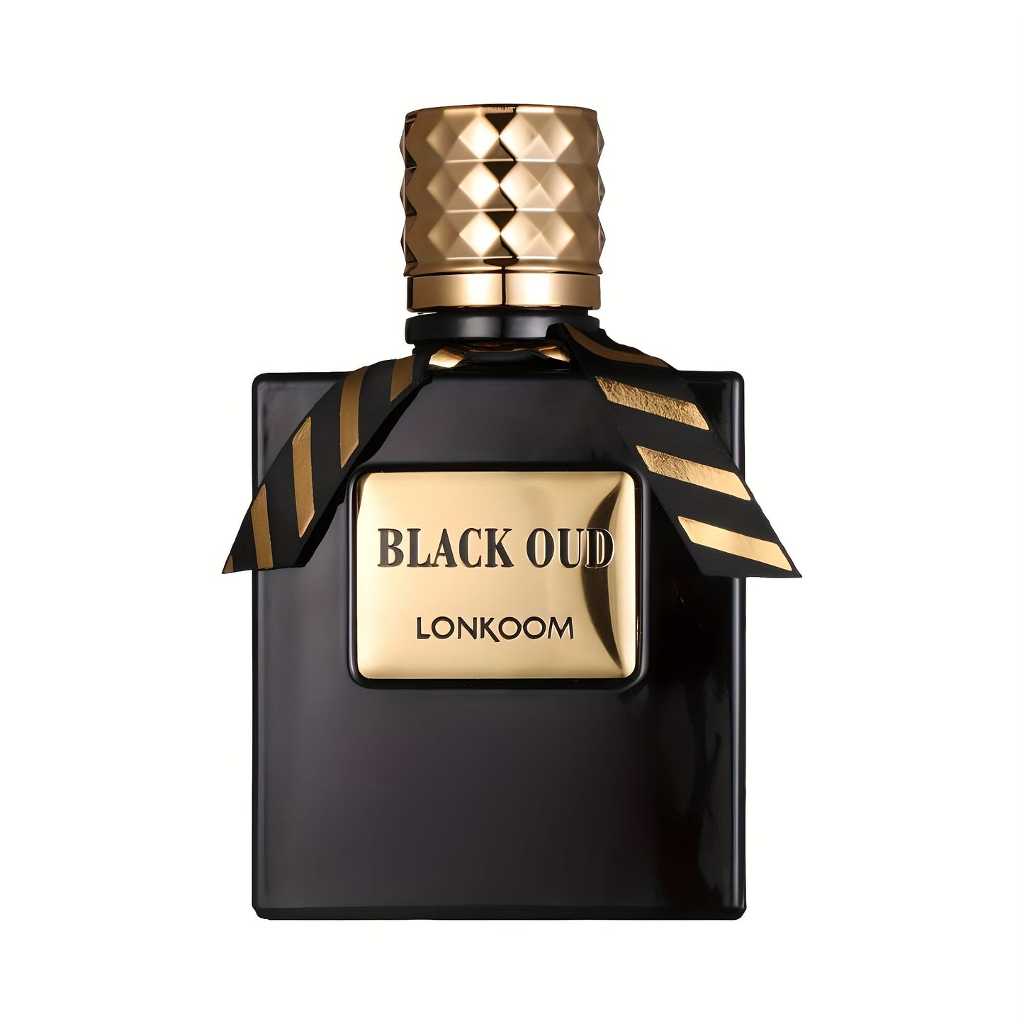 LONKOOM BLACK OUD, a Woody Aromatic Fragrance for Men, Features a Luxurious Texture And Opulent Oriental Charm. It Includes Notes of Lavender, Sage, Bergamot, Chrysophoron, Cocoa Pod, Cardamom, Patchouli, Leather ferrersa