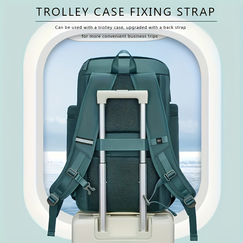 Large And Functional Travel Backpack, Sturdy Carry-On Backpack That Converts to a Duffle Bag with an Integrated USB Charging Port, Multi-Purpose Laptop Daypack for Both Men And Women, Heavy-Duty And, Dark Green Color ferrersa