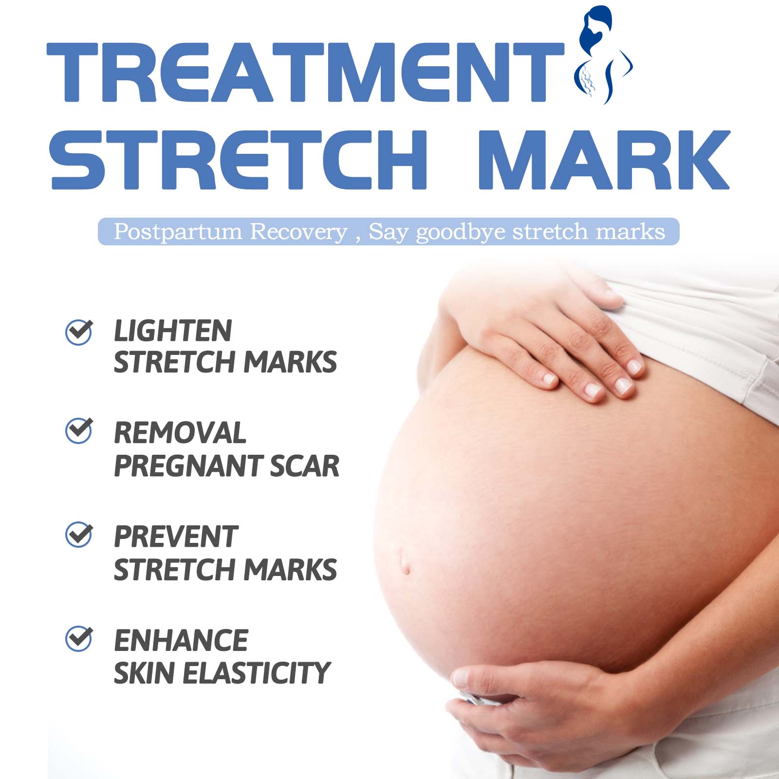 Jaysuing Pregnancy Cream, Postpartum Skin Care Smoothing, Firming And Gently Improving Skin Body Cream eprolo