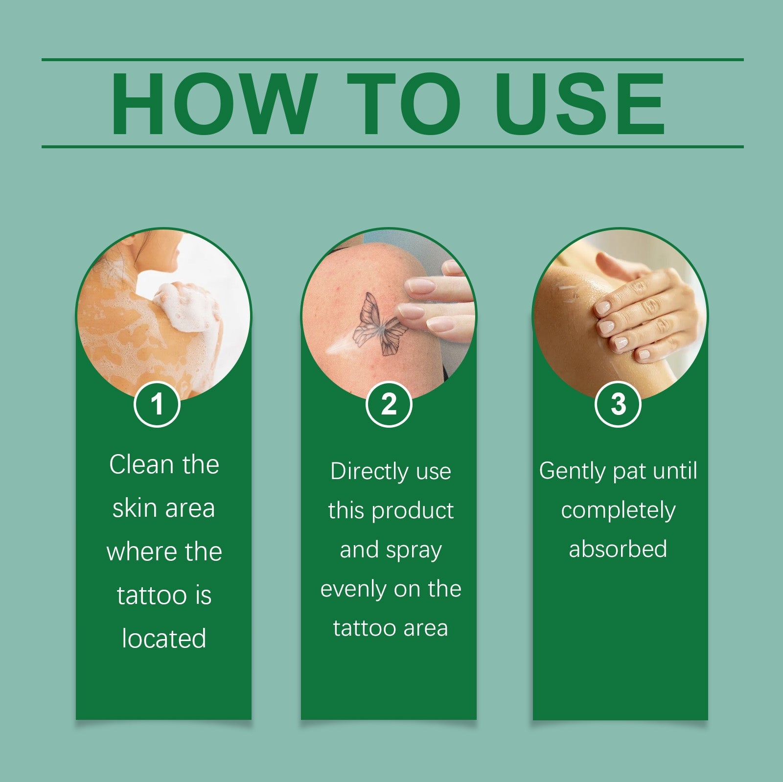Tattoo Cleaning Spray Gently Cleans And Moisturizes Skin And Lightens Skin Tattoo Marks eprolo
