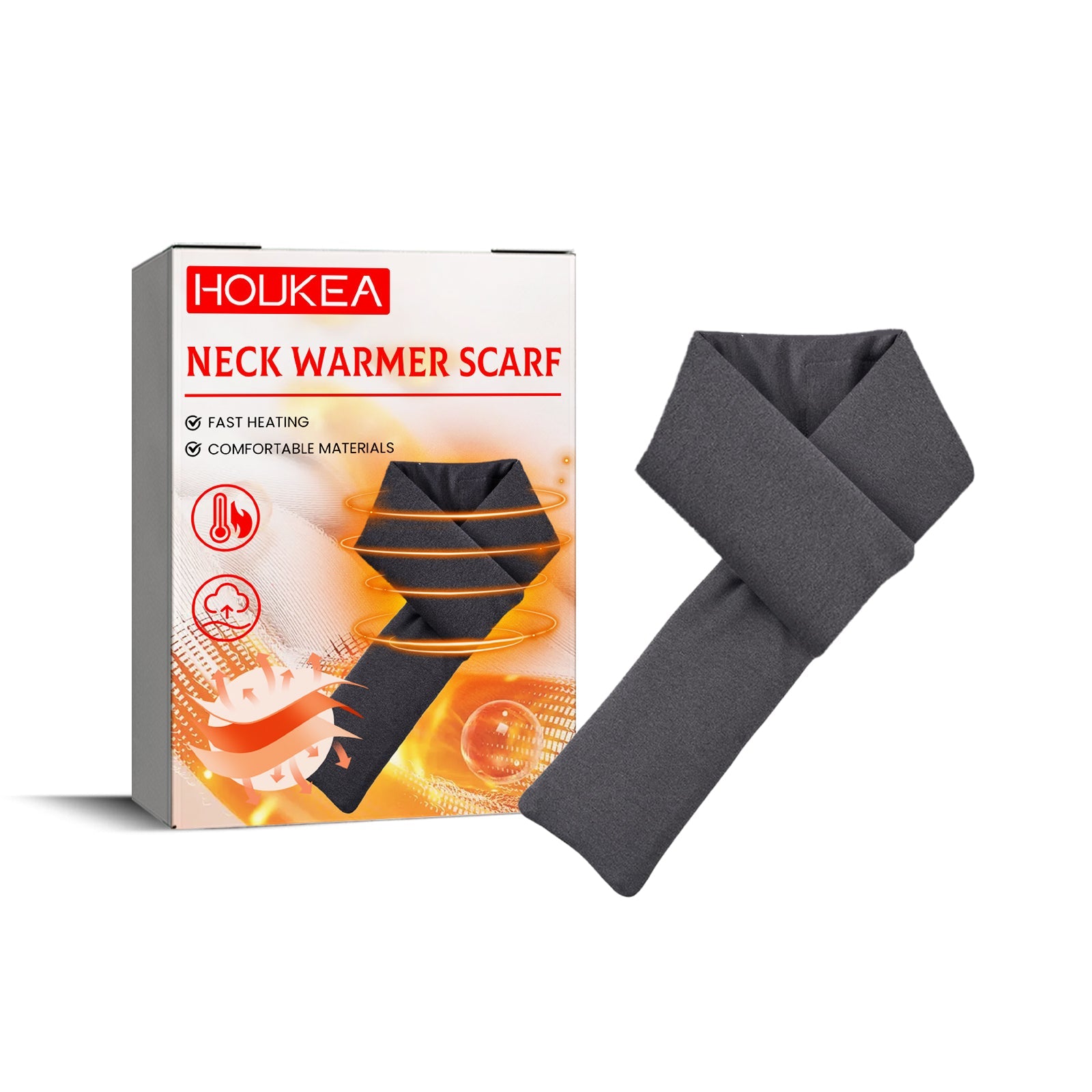 HouKea Heating Scarf, Winter Neck Protector Hot Compress Neck Cover Cold Anti-Freezing Warm Heat Scarf Warm Baby eprolo
