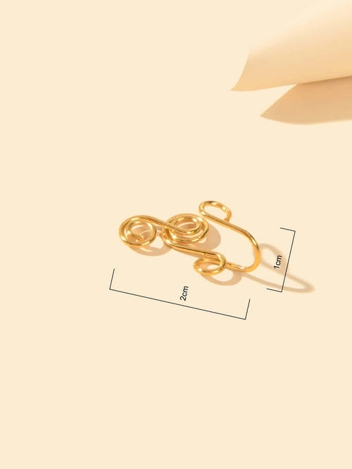 Feelontop Geometric Circle Fake Nose Ring Lip Nose Body Piercing Stud ferrersa