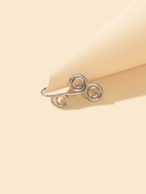 Feelontop Geometric Circle Fake Nose Ring Lip Nose Body Piercing Stud ferrersa