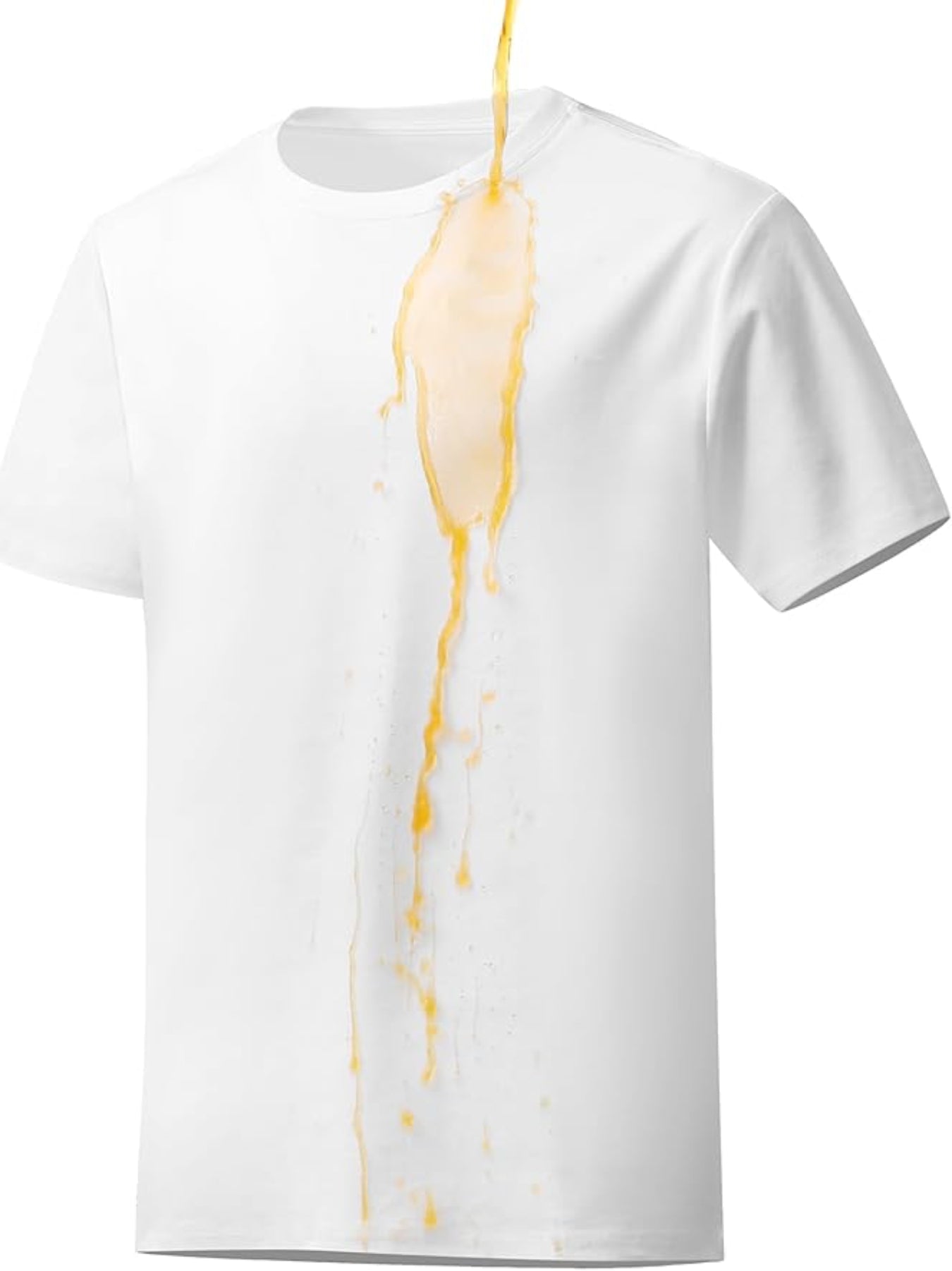 Neat White Basic Crewneck Short Sleeve Cotton Polyester Water Repellent Tops T Shirts Tee For Men ferrersa