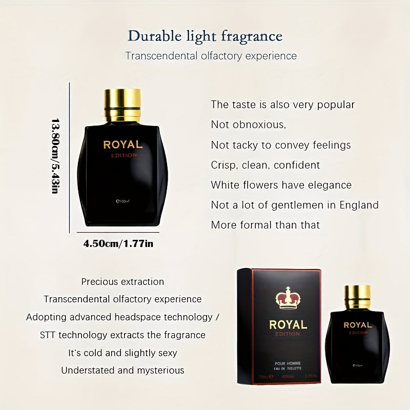 100Ml/3.4Fl.Oz, Imported Men'S Cologne with a Fragrant Wood Scent, Crown II Eau De Toilette Offers a Fresh And Enduring Aroma That Boosts Confidence. This Men'S Fragrance Spray Is an Ideal Gift for Occasions Like Valentine'S ferrersa