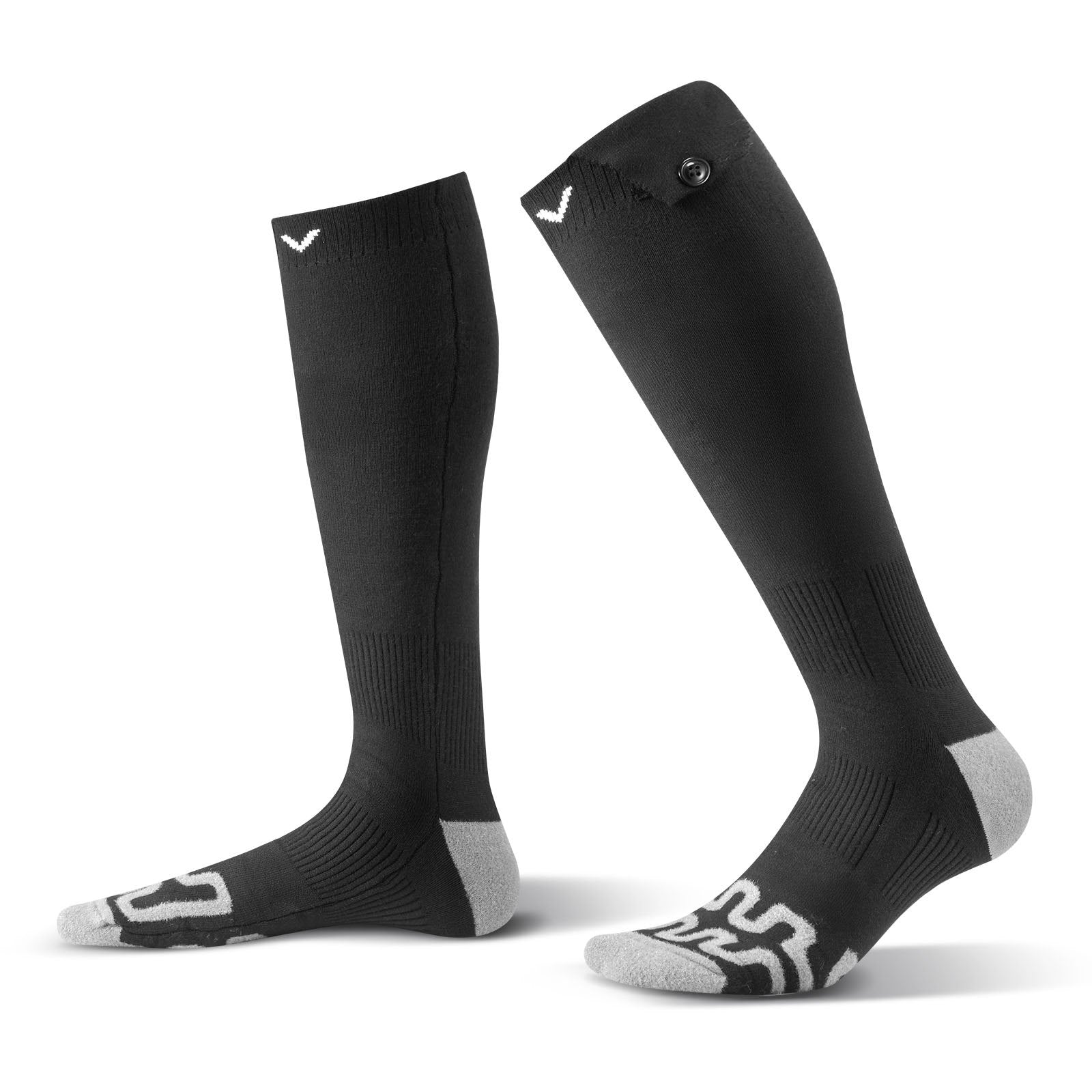 Heated Socks, 5000mAh Battery Powered, Rechargeable Heating Socks With 4 Heating Levels, Electric Heated Sock For Men Women, Foot Warmer For Hunting Riding Camping Hiking Skiing, Outdoor Work DC-Powered by People