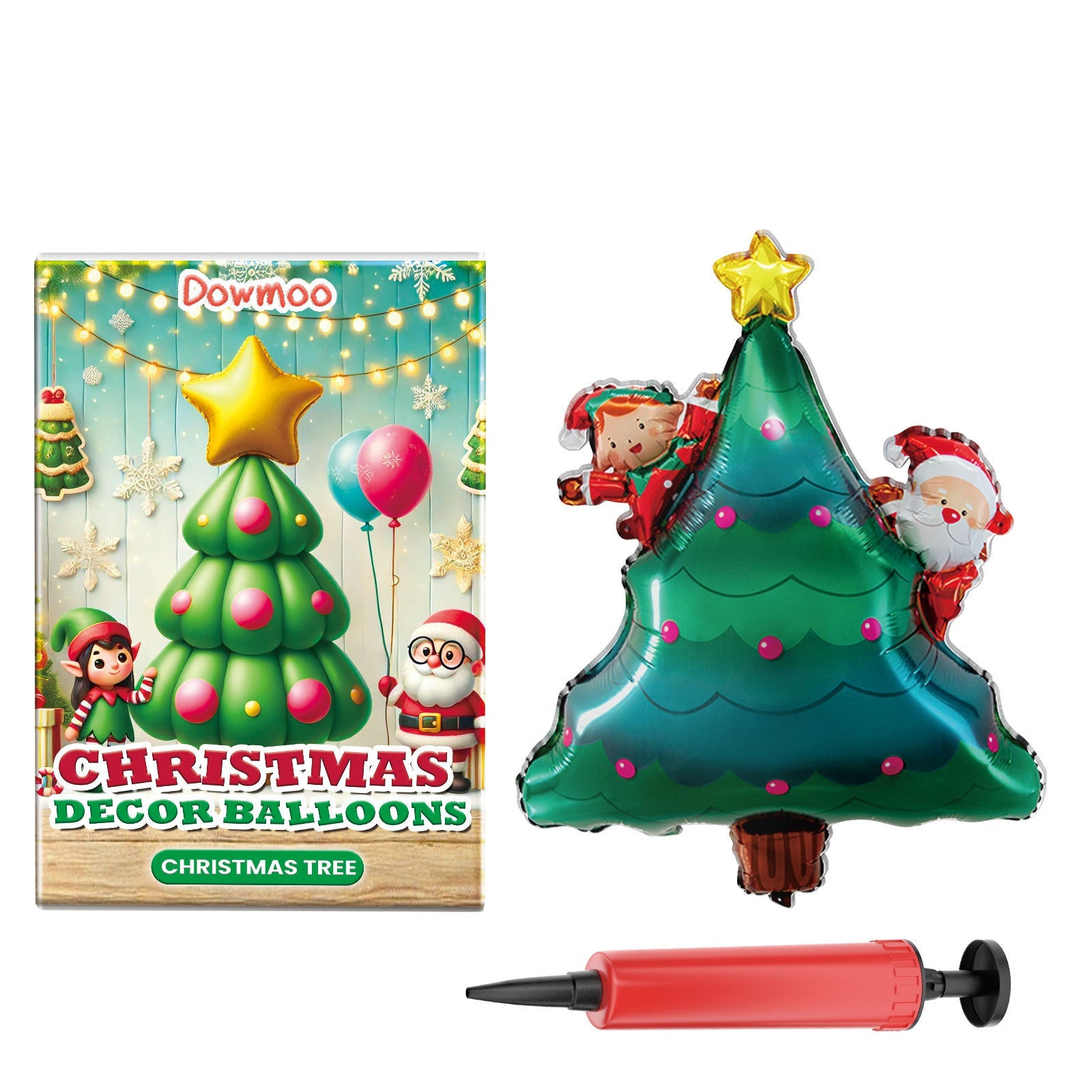 Christmas Balloons,Balloon Standing Santa Claus Reindeer Christmas Tree Event Atmosphere Arrangement eprolo