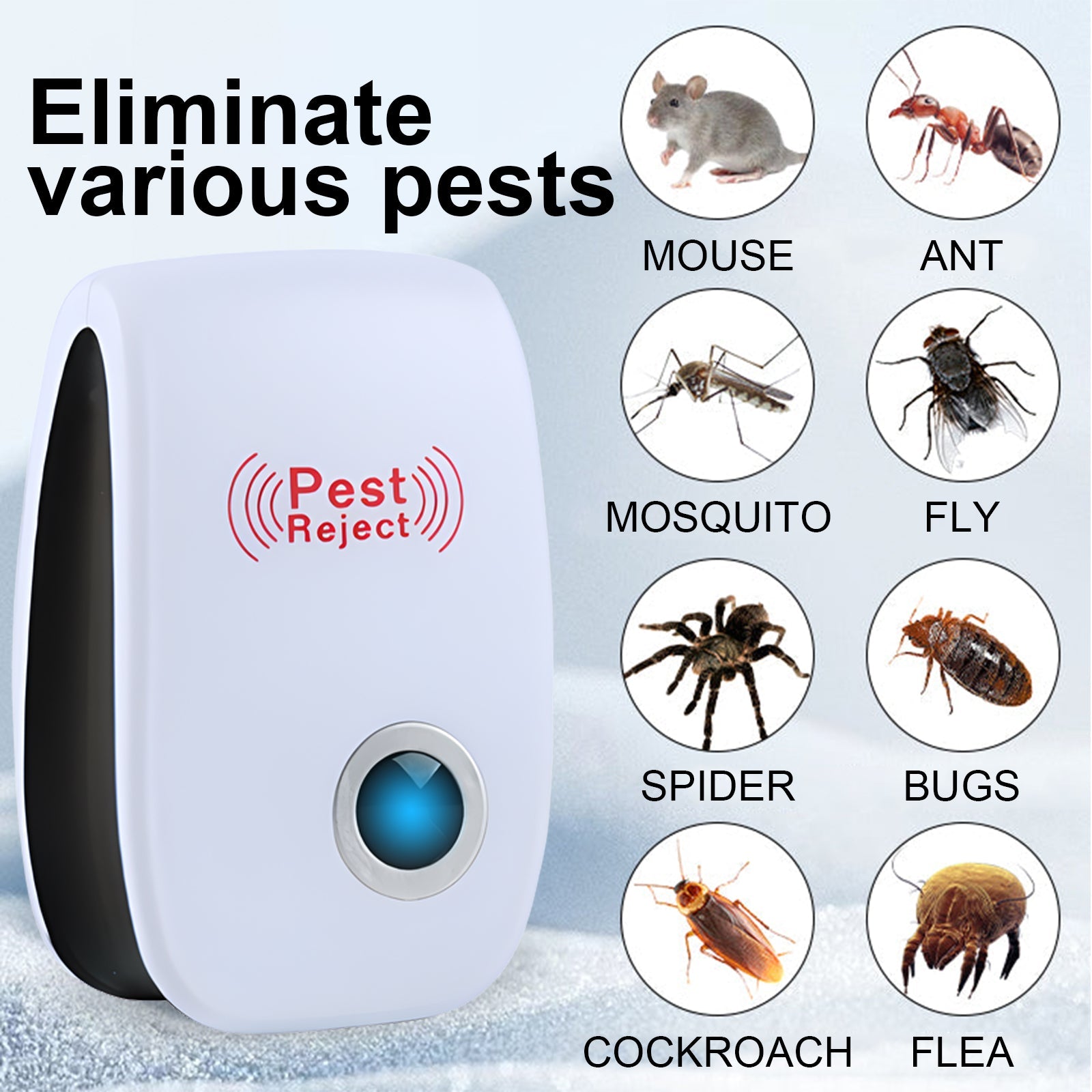 Jue-Fish Mosquito Repellent, Indoor Household Mosquito Repellent Mice Cockroaches Flies Prevent Mosquitoes From Biting Insect Repellent eprolo