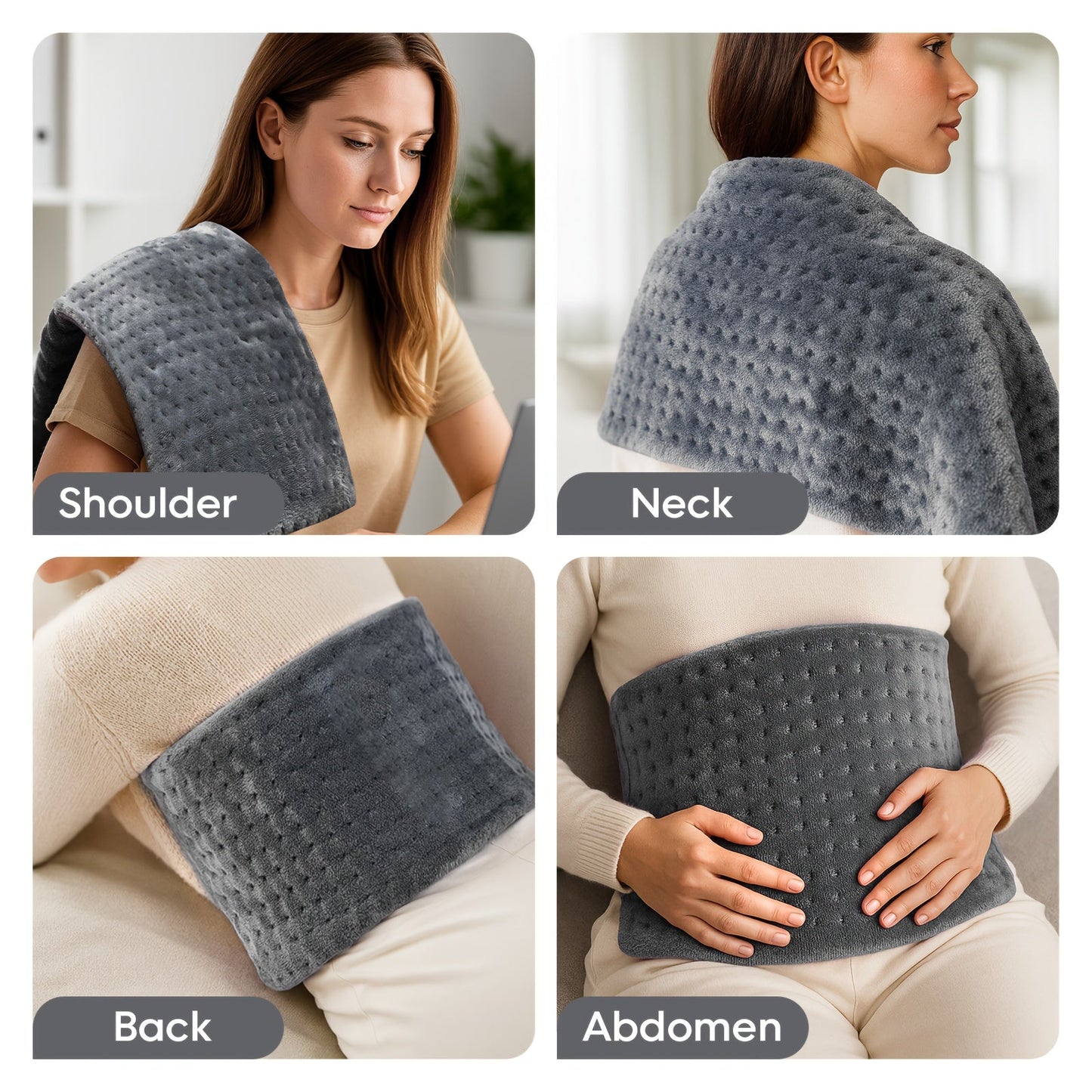 Electric Blanket, Fast Warming Flannel Material with Adjustable Heat Levels & Auto Shut-Off, Machine Washable Soft Throw, 50x60in 3XL 33x17in Plus 12x24in & Small 12x15, Birthday Christmas Gifts for Women Men Family ferrersa