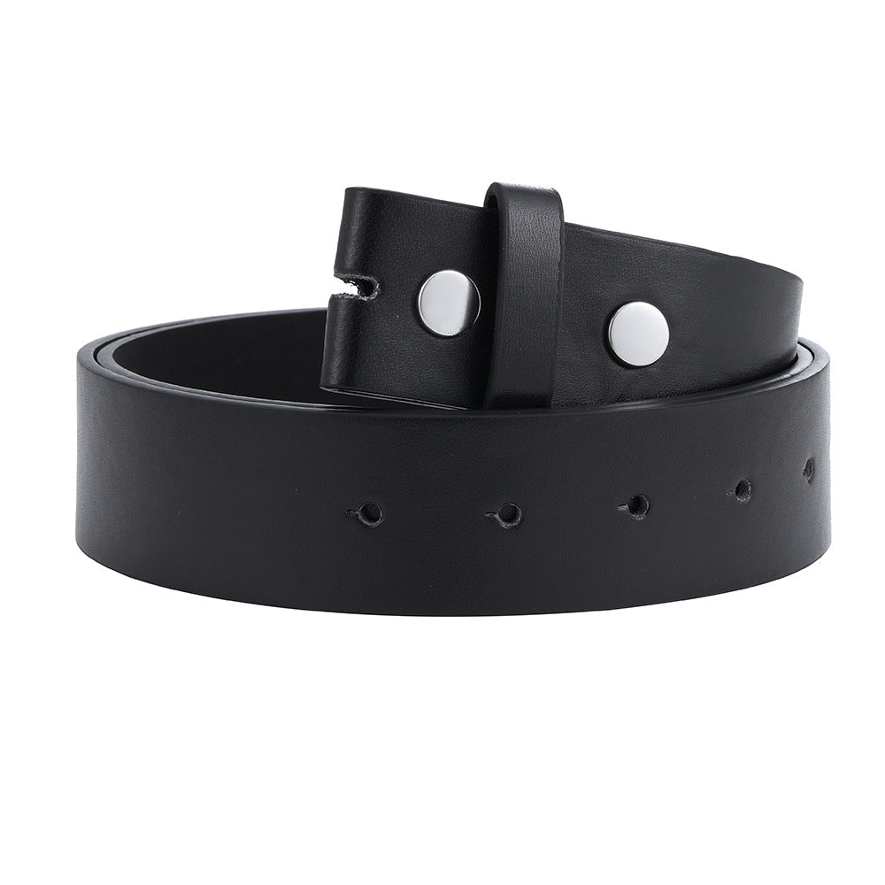 Fashion Buttonless Head Eyelet Men's Belt ferrersa