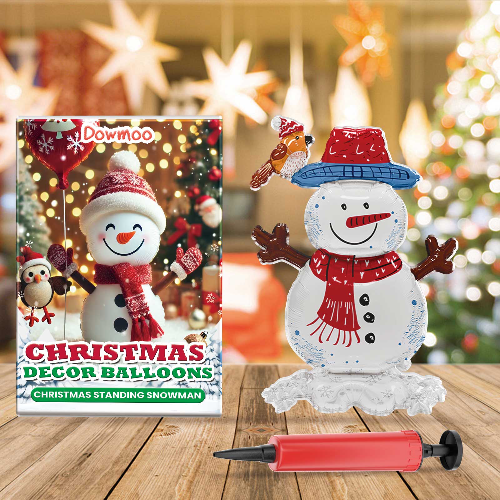 Christmas Balloons Balloon Standing Santa Claus Reindeer Christmas Tree Event Atmosphere Arrangement eprolo