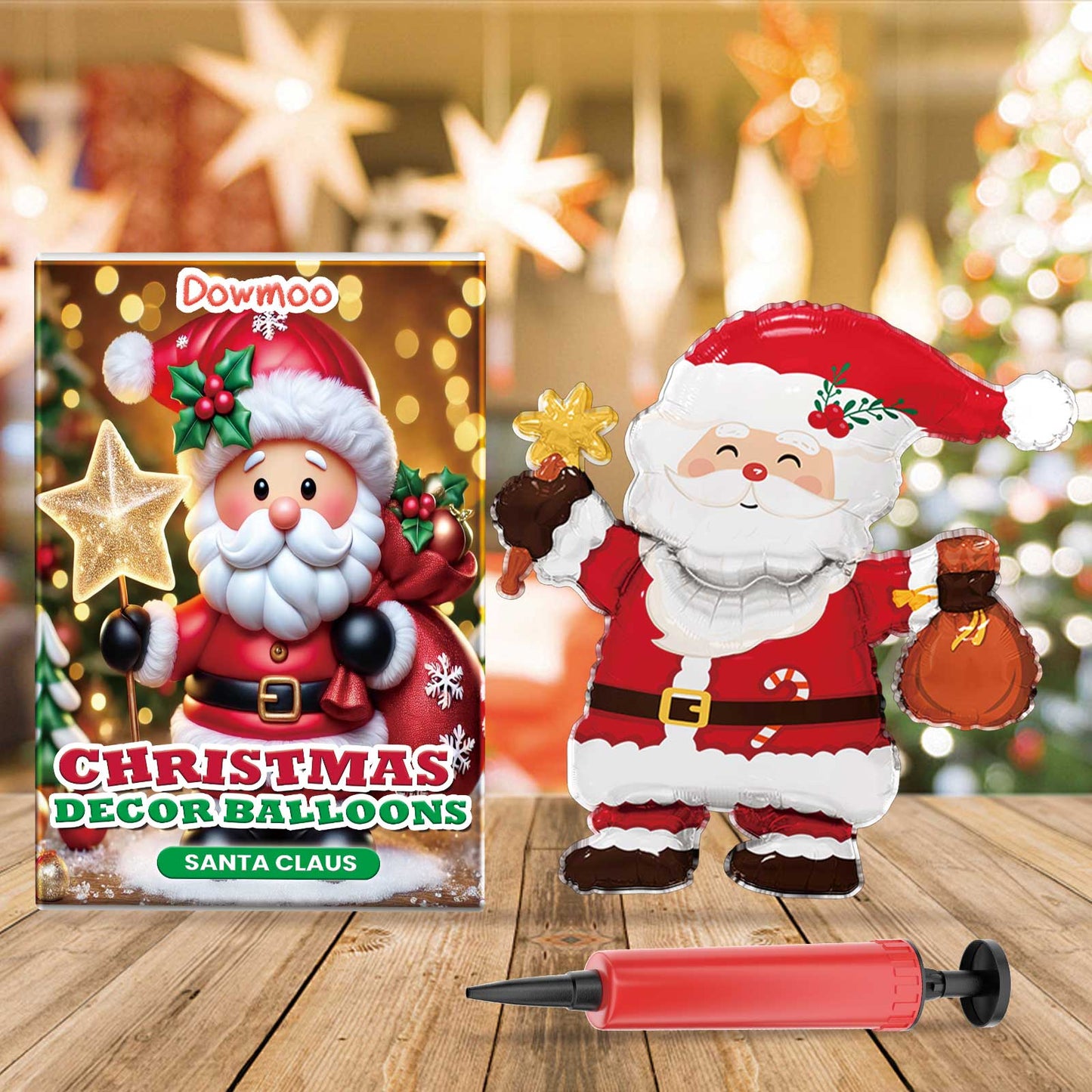 Christmas Balloons Balloon Standing Santa Claus Reindeer Christmas Tree Event Atmosphere Arrangement eprolo
