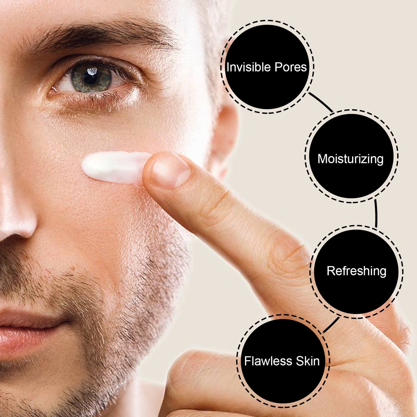 EELHOE Men's Light Cream, Refreshing Non-Greasy Concealer Blot BrighTening Skin Tone Invisible Pore Lazy Cream eprolo