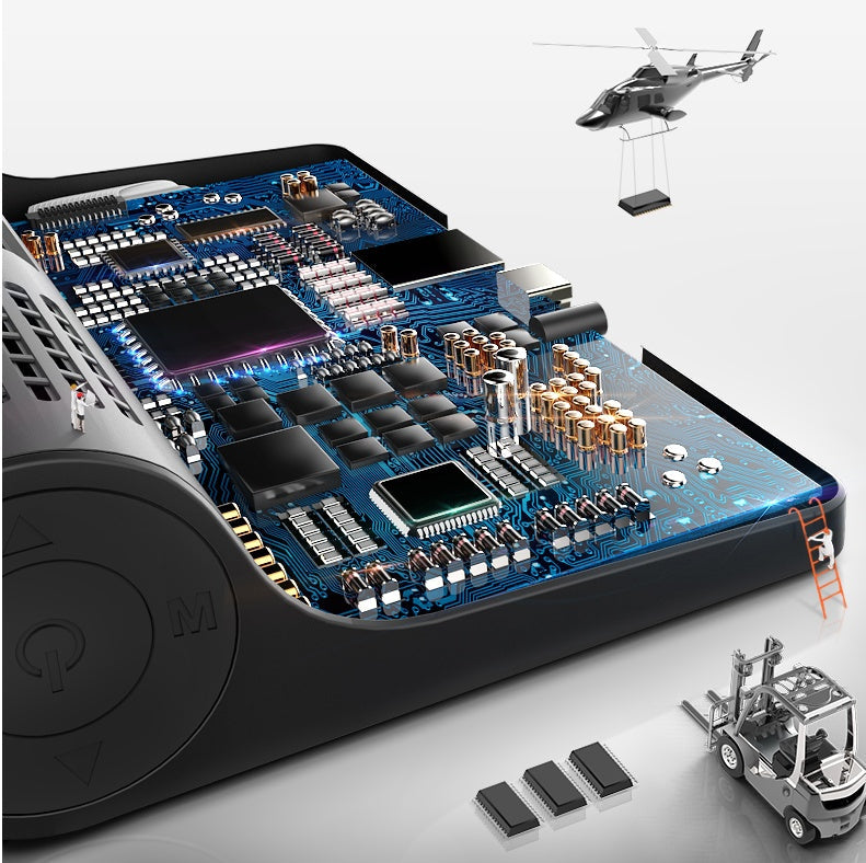 1080P High-definition Three-record Driving Recorder DC-Powered by People