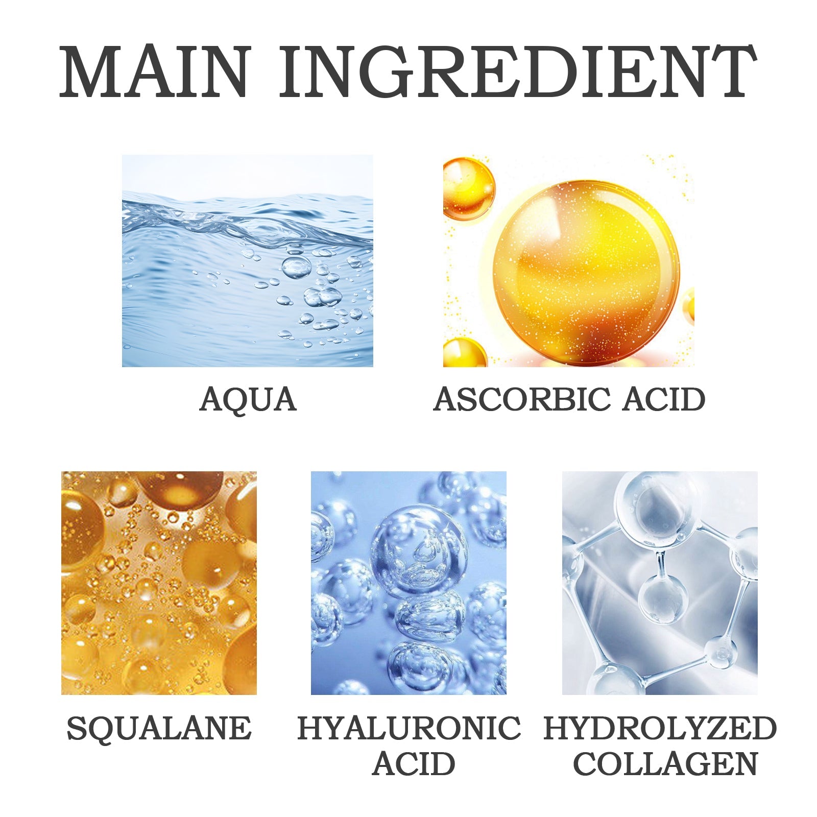 OUHOE Anti-Wrinkle Serum, Firming Facial Skin, Lightening Fine Lines, Lifting Hair Lines, Brightening Skin Essence eprolo