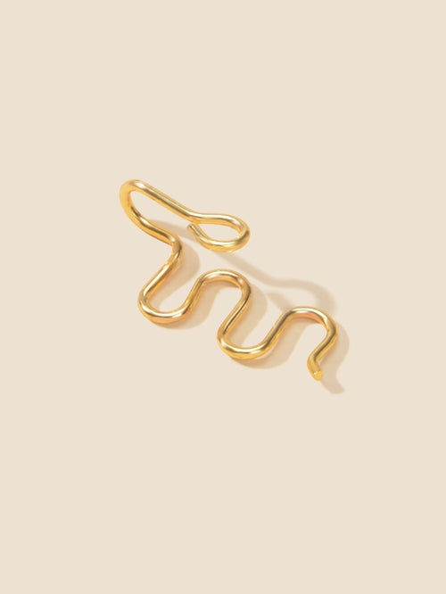 Fake Nose Ring Hoop Stud Geometric Faux Nose Piercing Jewelry Clip On ferrersa