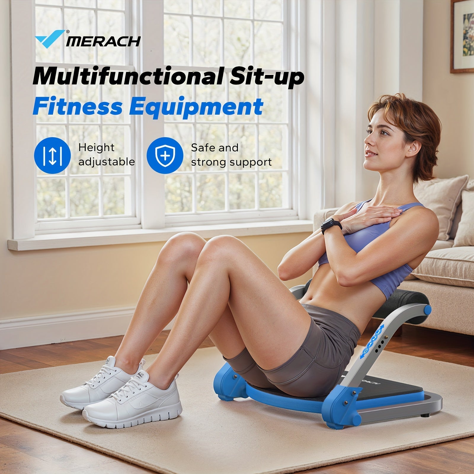 MERACH Multifunctional abdominal trainer, core strength, waist slimming, abdominal fitness home exercise equipment, home abdominal muscle training and abdominal loss fitness equipment ferrersa