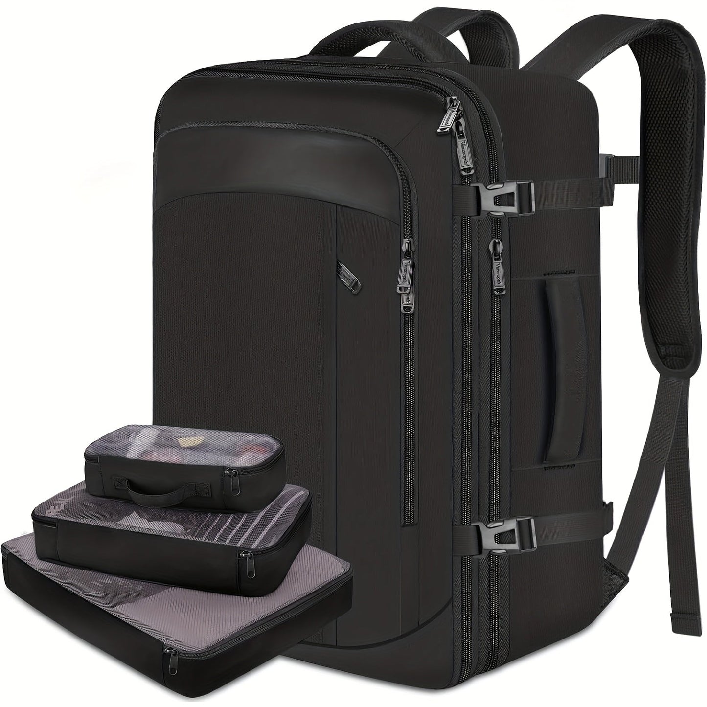 Travel Backpack, Extra Large 10.57gal Airline Approved Travel Backpacks with 3 Packing Cubes for Women Men,Carry On Backpack, Expandable Overnight Luggage Daypack Business Weekender Bag, Travel Backpack Airline Approved, Carr ferrersa