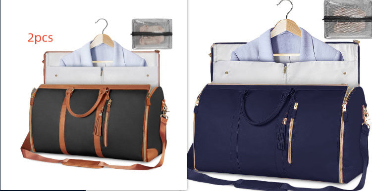 Large Capacity Travel Duffle Bag Women's Handbag Folding Suit Bag Waterproof Clothes Totes ferrersa