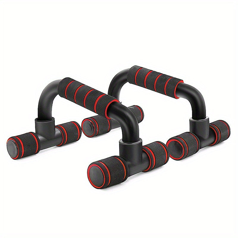 Holiday Gift, Home Workout Equipment, Push Up Bars with Cushioned Foam Grip & Non-Slip Design, Universal, Blue/Red/Green ferrersa