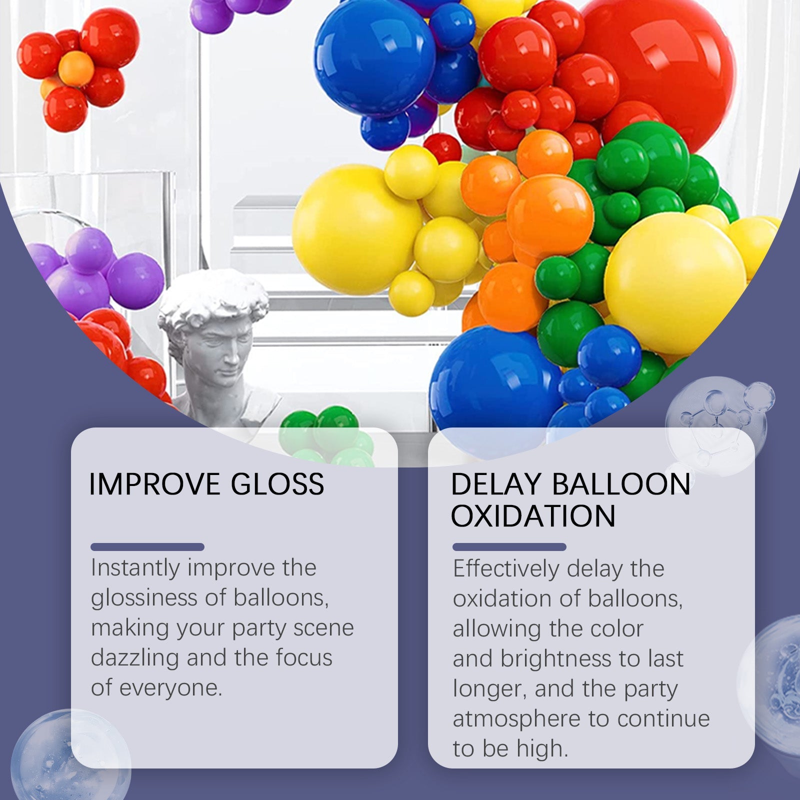 Party Balloon Brightener To Enhance The Party Atmosphere Balloon Long-Lasting Bright Surface Texture Brightener eprolo