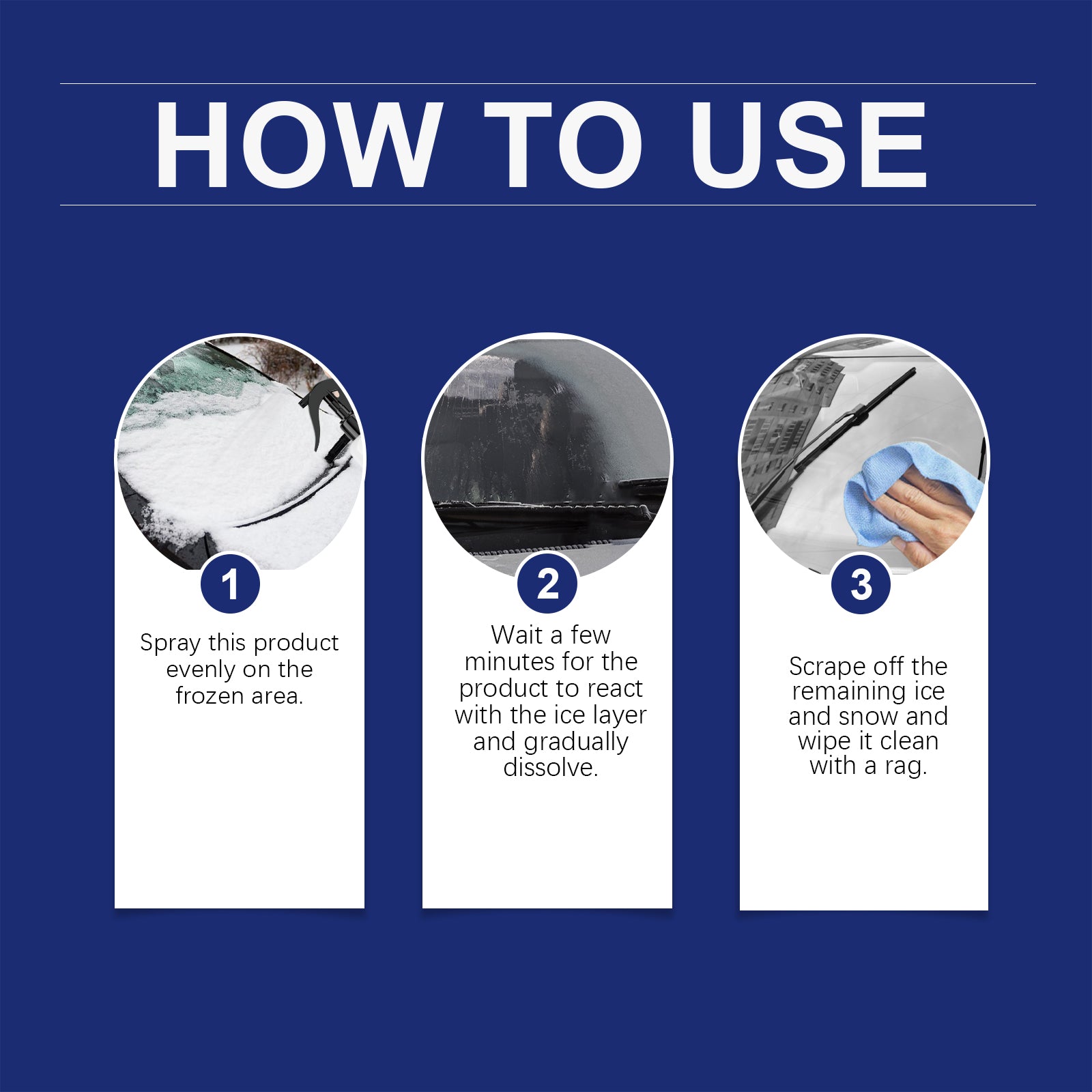 Car Windshield Defogging And Deicing Quick Snow Melt Spray eprolo