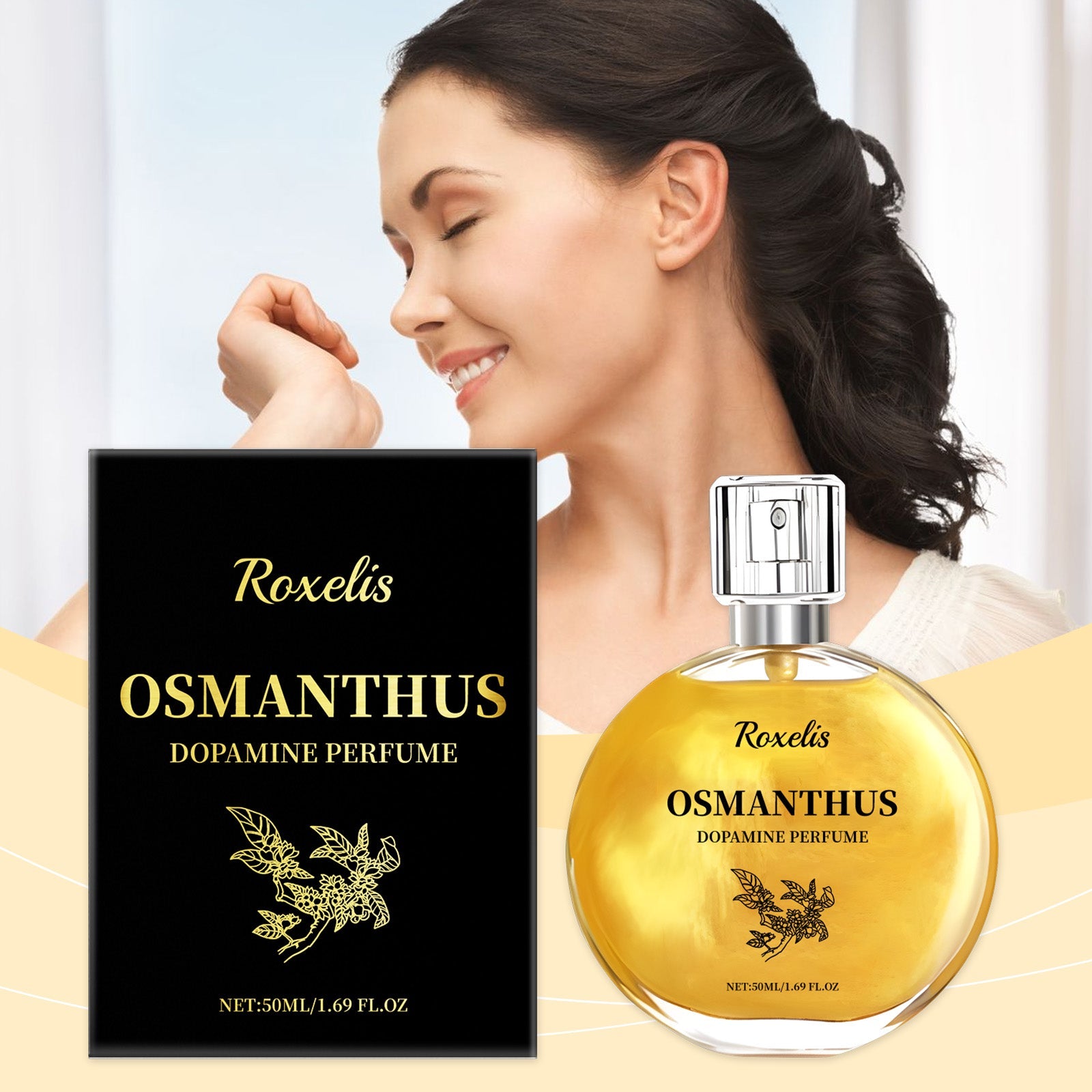 Roxelis Osmanthus Gilt Perfume Lasting Light Fragrance Natural Fresh Moisture Charm Fragrance Fragrance Fine Mist Osmanthus Perfume Spray eprolo
