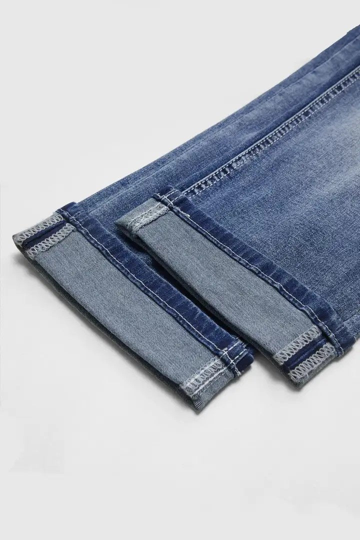 Athleisure Style Skinny Jeans For Women, Mid-Rise Pull-On Denim With A Sporty Drawstring Waist, Butt-Lifting Dark Wash Jeggings ferrersa