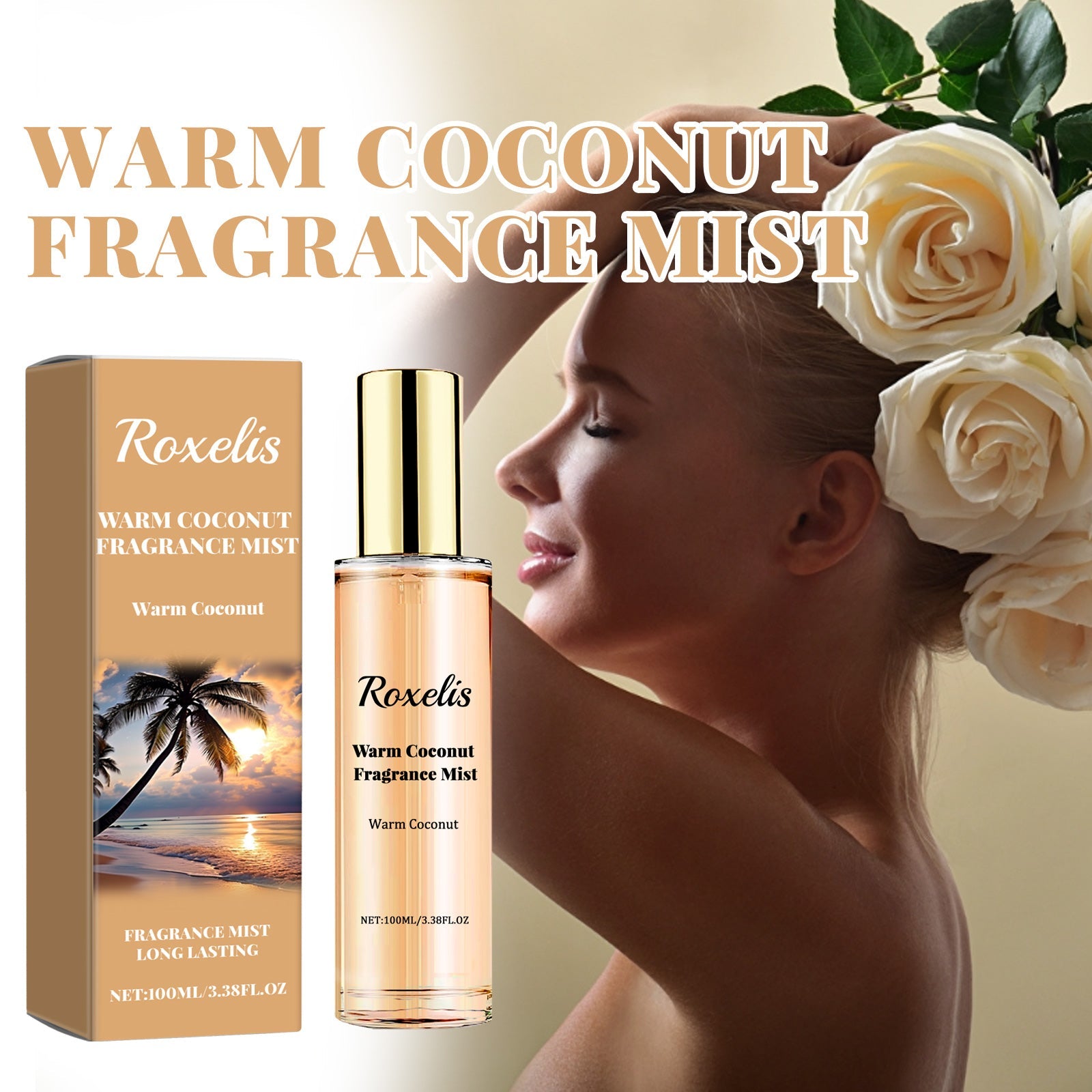 Warm Coconut Fragrance Mist, Lasting Fragrance Fresh And Natural Couples Date With Fragrance To Bring Atmosphere Encounter eprolo