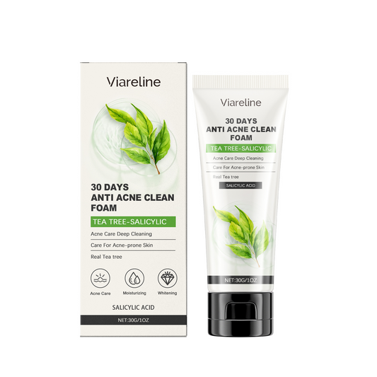 Viareline Salicylic Acid Cleanser Gently Cleanses Face, Refreshing Oil Control, Delicate Pores, Moisturizing And Brightening eprolo