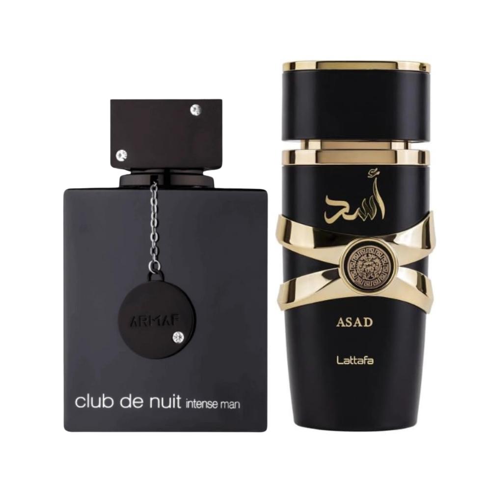 Lattafa Asad & Armaf Club de Nuit Intense Men Fragrance Bundle for Men (2-Piece Set) ferrersa