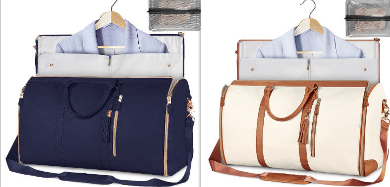 Large Capacity Travel Duffle Bag Women's Handbag Folding Suit Bag Waterproof Clothes Totes ferrersa
