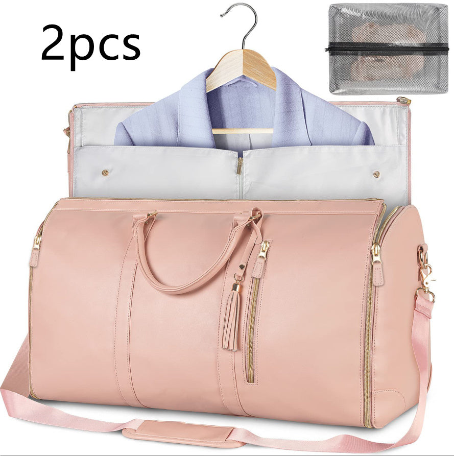 Large Capacity Travel Duffle Bag Women's Handbag Folding Suit Bag Waterproof Clothes Totes ferrersa