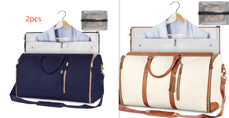 Large Capacity Travel Duffle Bag Women's Handbag Folding Suit Bag Waterproof Clothes Totes ferrersa